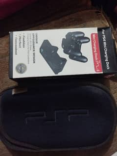 PS4 controller charging dock and psp cover