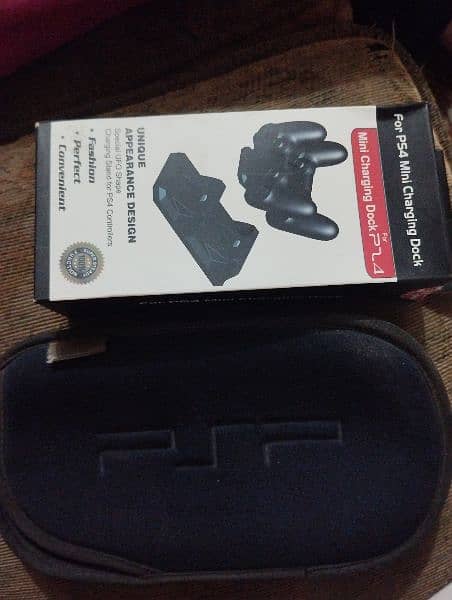 PS4 controller charging dock and psp cover 0