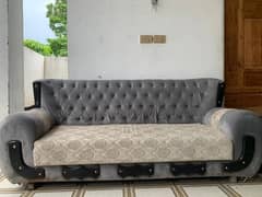 Sofa Set Grey Color Normal Condition