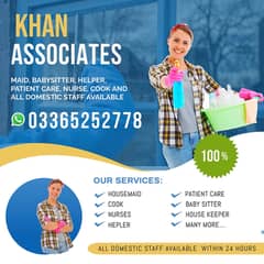 Cook Maids | House Maids | Nanny | Chef | Baby Sitter Maid Available