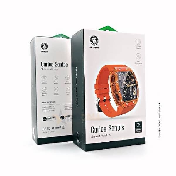 Green Lion Carlos Santos Smart Watch, Magnetic Charging 0