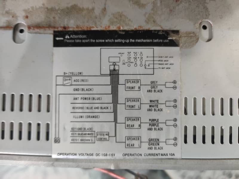 DVD Player with Panel for Honda City 7