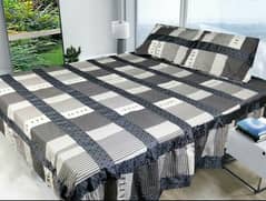 3 pcs cotton sotton bed sheets