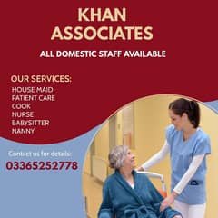 Maids / House Maids / Couple / Patient Care / Nanny / Baby Sitter