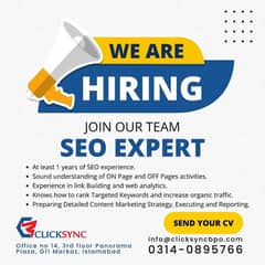 SEO Specialist with Minimum 1 yaer Experience