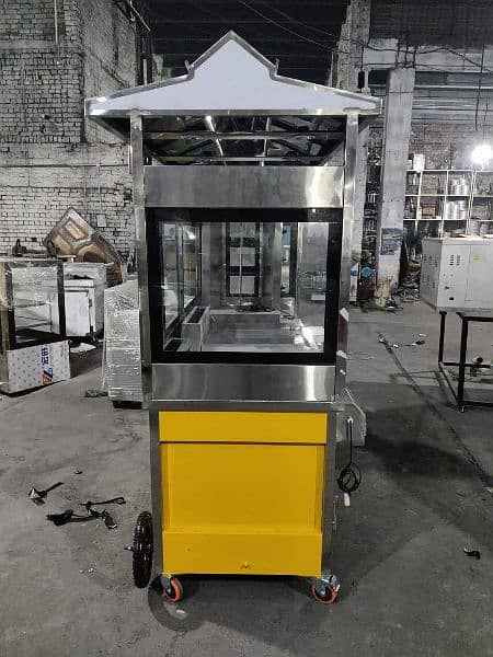 Shawarma Counter | Fast Food Counters | Wheel Cart | BBQ Counter 1