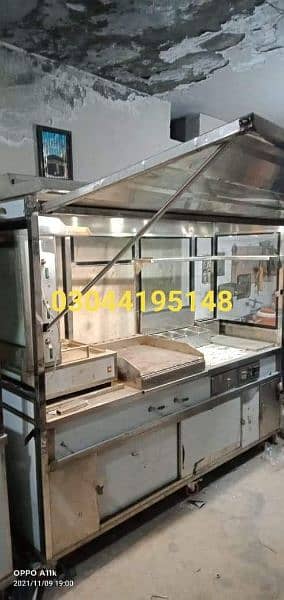 Shawarma Counter | Fast Food Counters | Wheel Cart | BBQ Counter 8