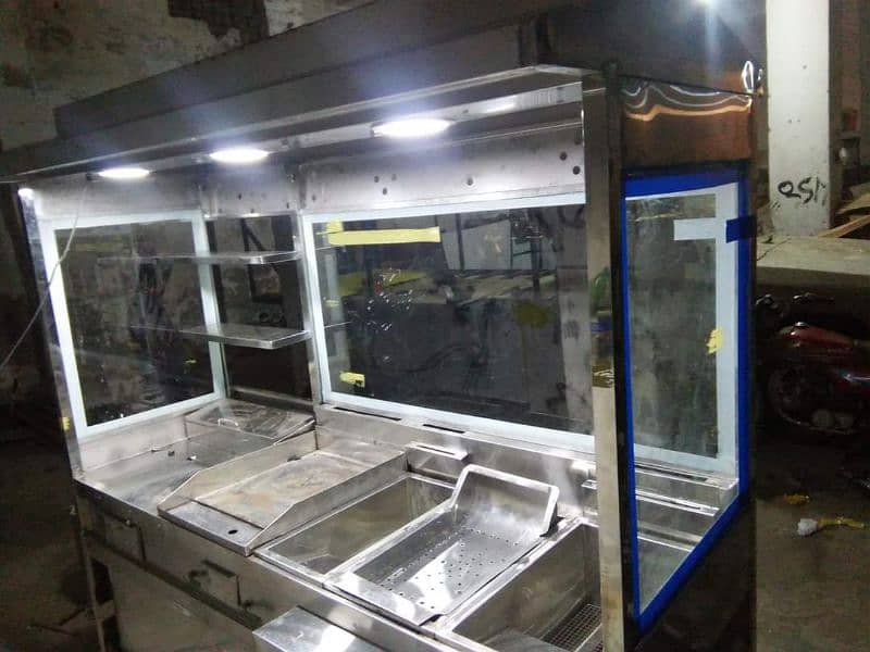 Shawarma Counter | Fast Food Counters | Wheel Cart | BBQ Counter 12