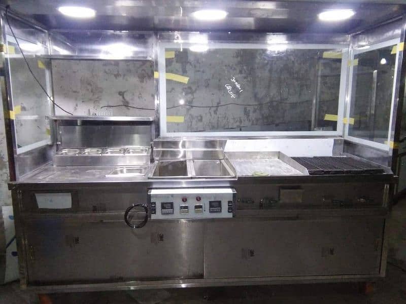 Shawarma Counter | Fast Food Counters | Wheel Cart | BBQ Counter 13