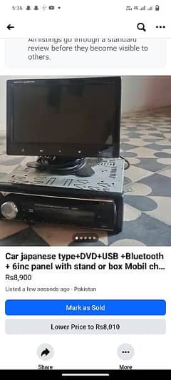 car DVD player+USB +Bluetooth+6inch panel +tools box+charcher switch