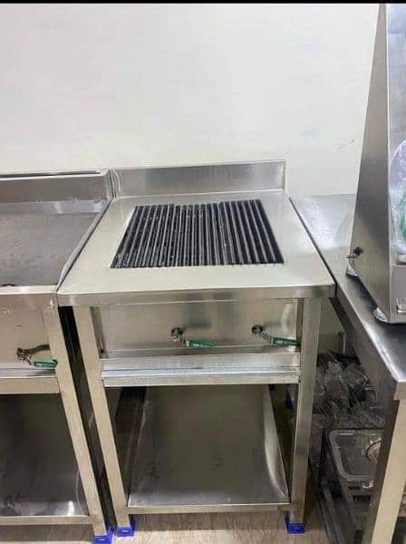 Commercial Fryers Stock For Sale | Hot Grill| Working & Breading Table 12