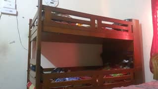 100% wooden double beds for kids, comes with  mattresses just 30k