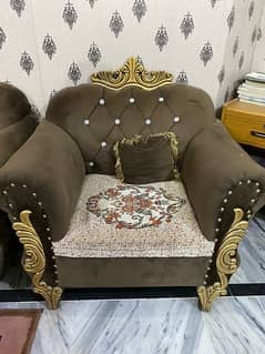 Sofa set with table and carpet