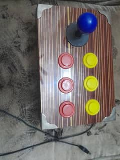 Joystick controller with a wire