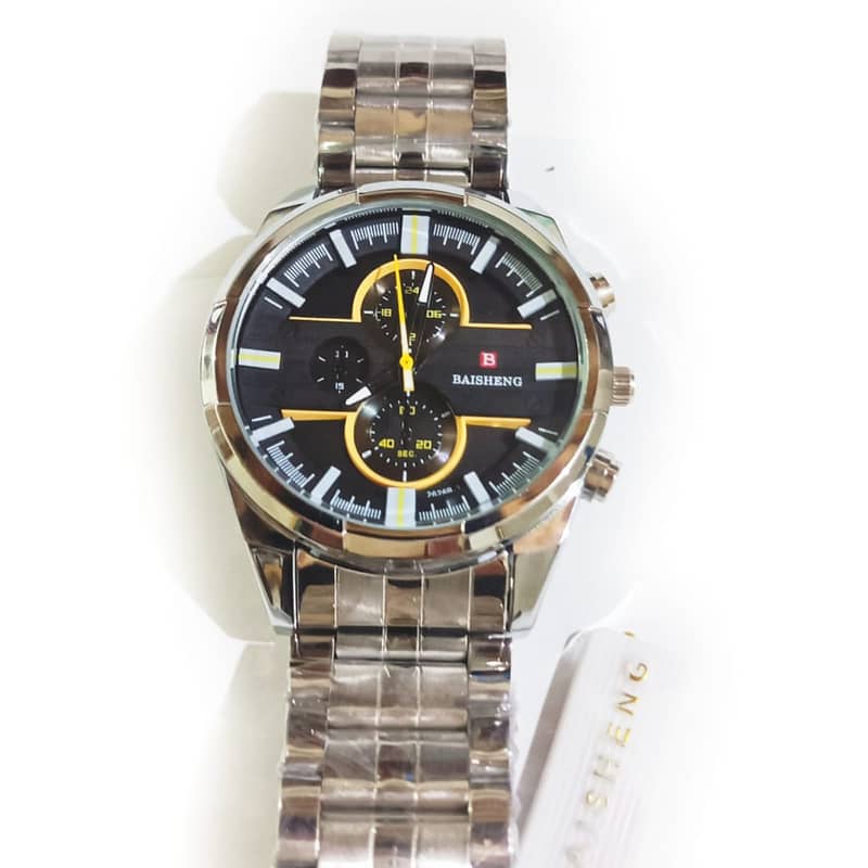 Watch Baisheng /Stainless Steel /Waterproof/Fashion Wrist Watch Silver 2