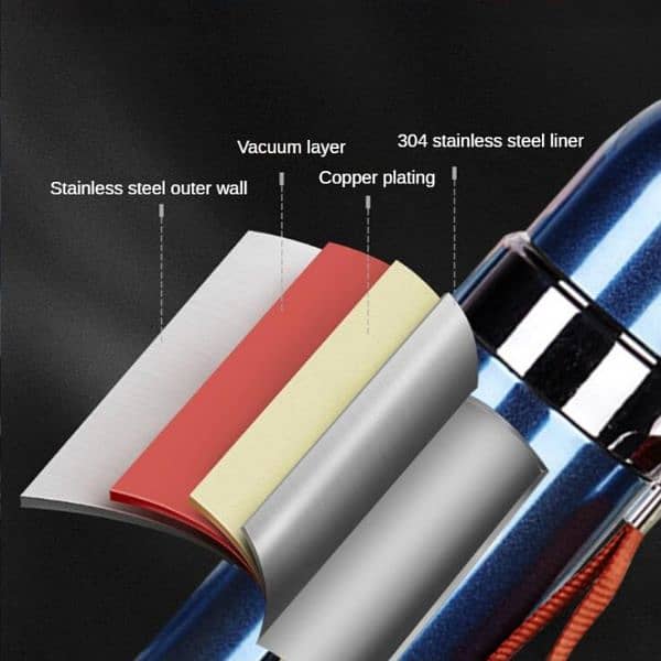 500ml Stainless Steel Vacuum Flask Hot And Cold Water Bottle 9