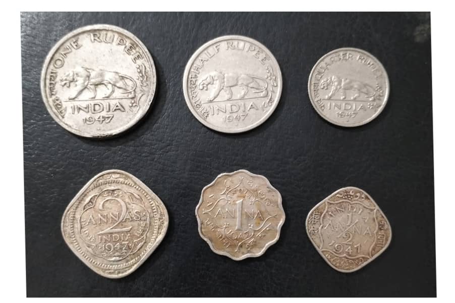 1947 Coins Set British India 0