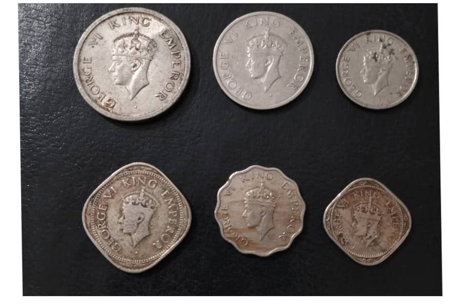 1947 Coins Set British India 1