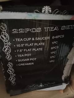 tea set 22 pcs new