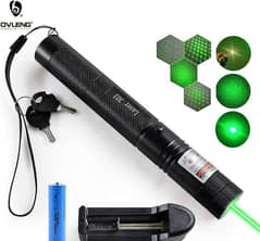 Rechargeable green laser light