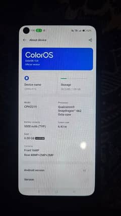 oppo f19 6+6 gb ram 128gb rom