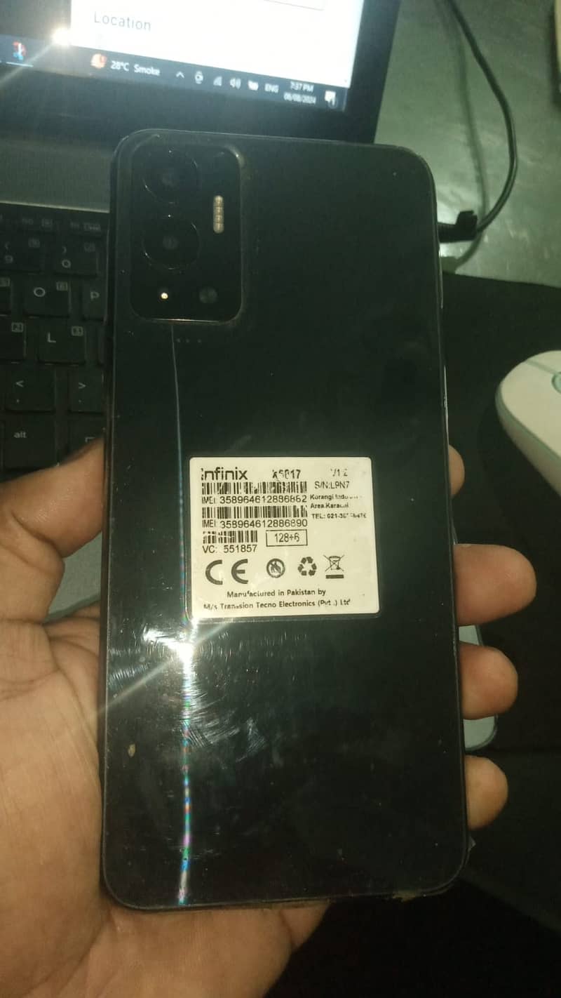 Infinix hot 12 6+5 / 128 GB Only WhatsApp and MSG  No Call 1