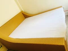 Rarely used king size Cane bed with mattress for sale