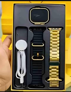 HK 9 ultra golden smart watch full HD 49 mm