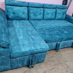 L shaped sofa Come bed sale fix price home delivery possible