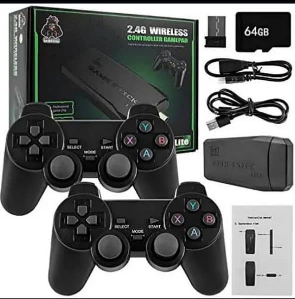 Game Stick 4K With 20k Games And 64Gb Memory Card 0