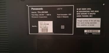 Panasonic LCD TV, Made in Malaysia
