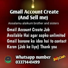 Gmail account create Job