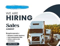 WE ARE HIRING Sales Agent for US Truck Dispatching.