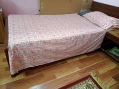Single bed | Bed set | Bedroom | Wooden bed | Solid wood | Mattress