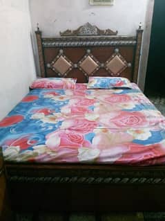 Bed with mattress