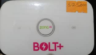 Bolt+ Unlocked - Zong 4G Wifi Device MBB Device - Cloud Device