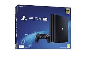 Play Station 4 Pro 1 TB with Box and Price will be negotiable. 1