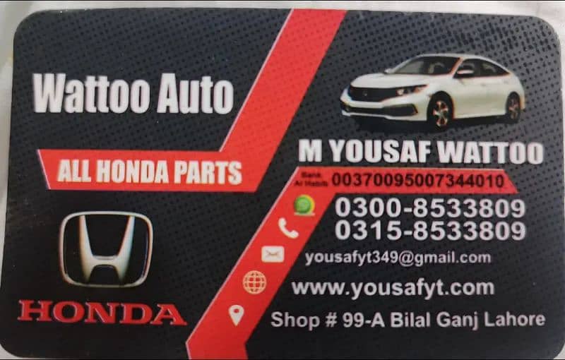 Honda Civic City All Auto parts 11