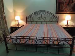 Rot iron double bed king size