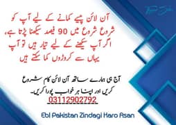 Online jobs available for all Pakistani cities