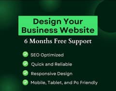 Design your Business Website, E commerce Website, Portfolio Website