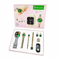 female watch with male smart watch combo package