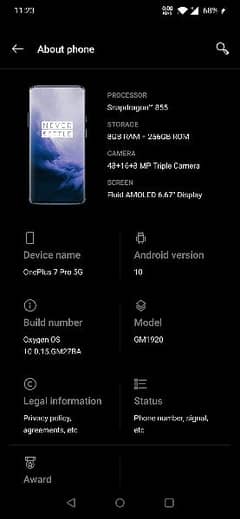 OnePlus 7pro 8gb 256gb