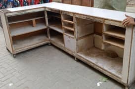 Shop Counter Table Available for Sale with Iron Frame