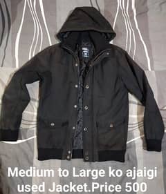 Jacket aur clothes used