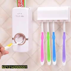 One-Touch Wall Mounted Toothpaste Dispenser