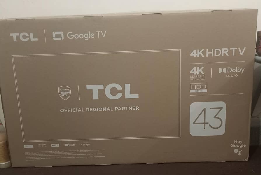 TCL 43 LED 4k HDR Google TV 43p635 2