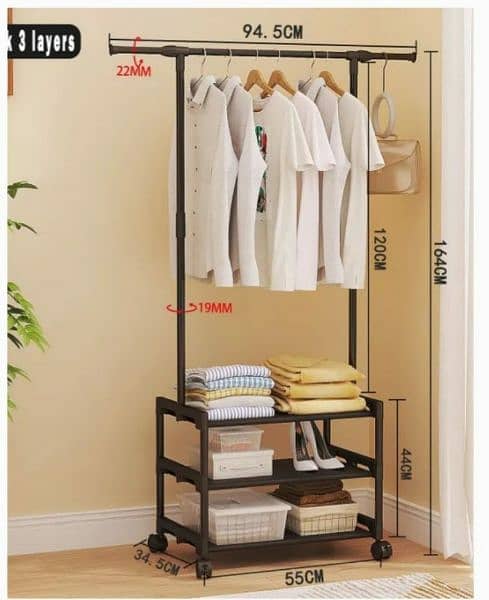 Multifunctional Triangle Cloth Rack / Cloth Stand 2