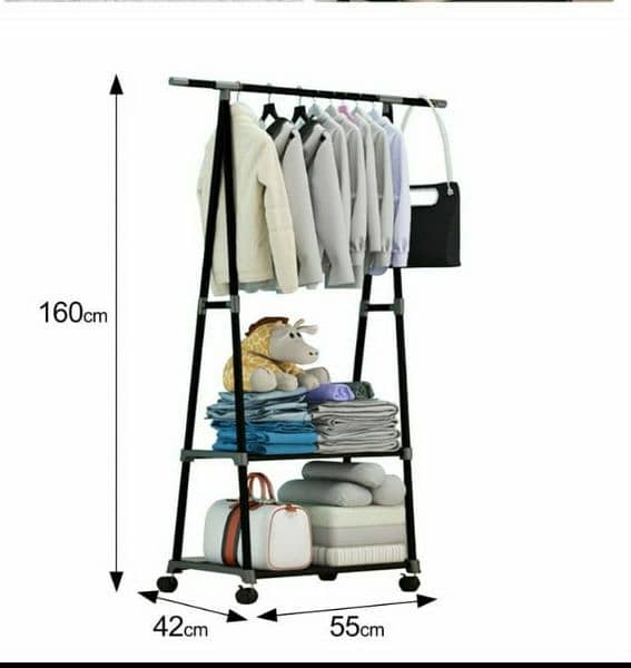 Multifunctional Triangle Cloth Rack / Cloth Stand 6