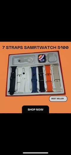 S100 ultra smart watch 7 straps